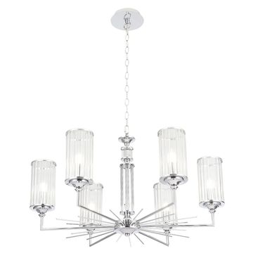 Подвесная  люстра E14 Gloria SP6 Chrome хром Crystal Lux