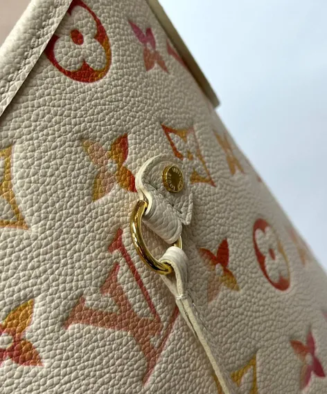 Сумка Louis Vuitton Neverfull MM кремовый/розовый