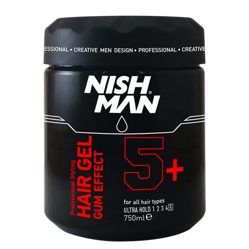 NISHMAN Ультрафиксация GUM EFFECT 5+ Гель для укладки волос 300 мл