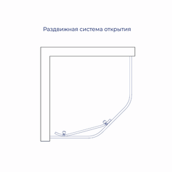 Душевой уголок RGW CL-80CH (Матовое-Сатинат, 900x900)