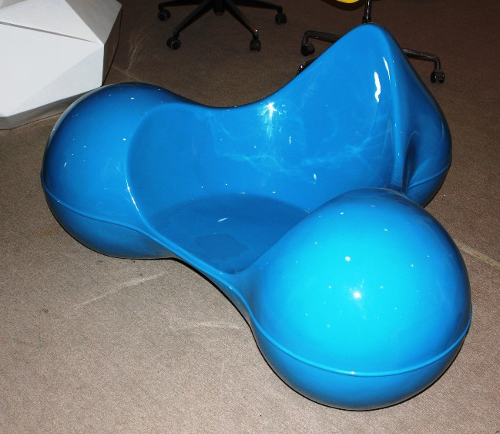 кресло tomato chair ( голубое ) (by Steel Arts)