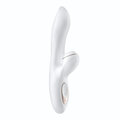 Вибромассажер с вакуумно-волновой клиторальной стимуляцией Satisfyer Pro + G-Spot - 22 см. (Цвет: белый)