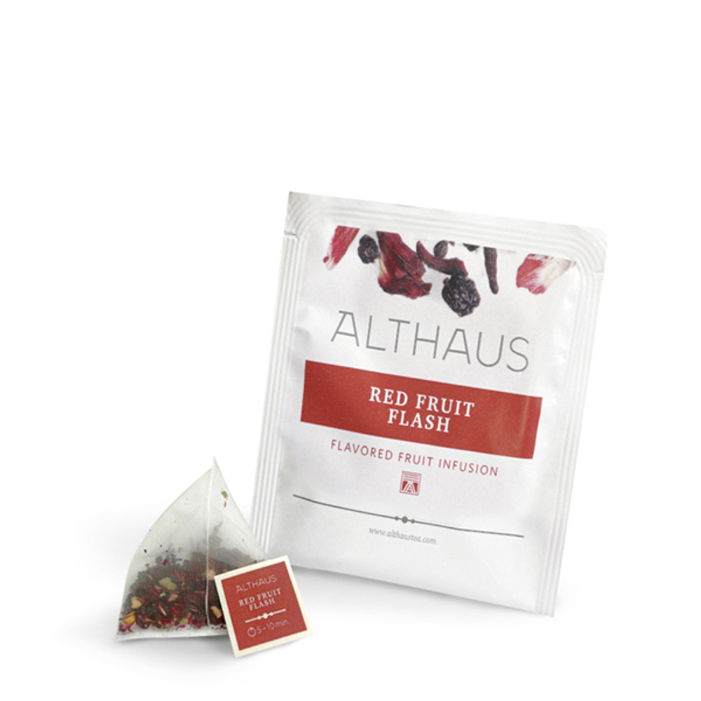 Чайный напиток фруктовый Althaus Red Fruit Flash Pyra Pack в пирамидках, 15 шт
