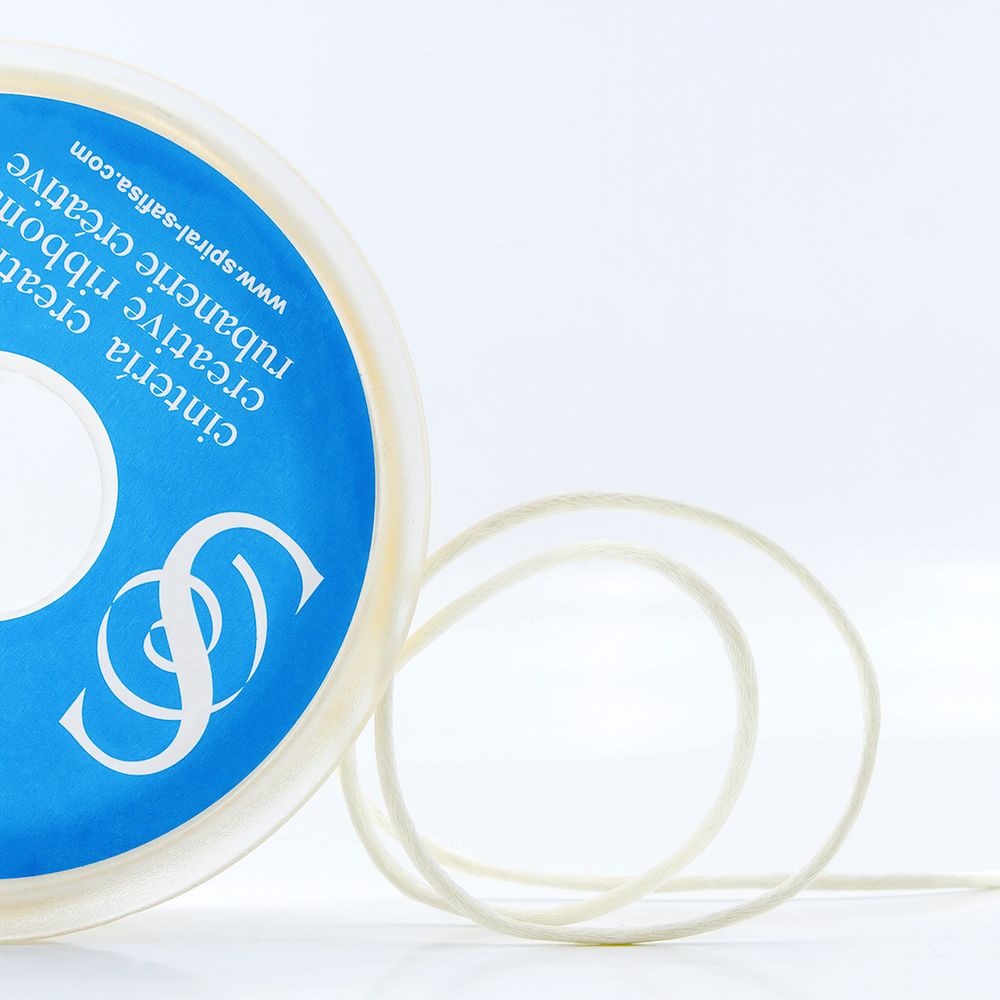 Шнур атласный корсетный ⌀2.0 мм / 25 метров, 56 шампань, Safisa (Spiral)