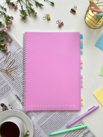 НОВИНКА! Тетрадь А4 80 л. Pastel Collection Pink, с пластиковой обложкой, на металлическом гребне