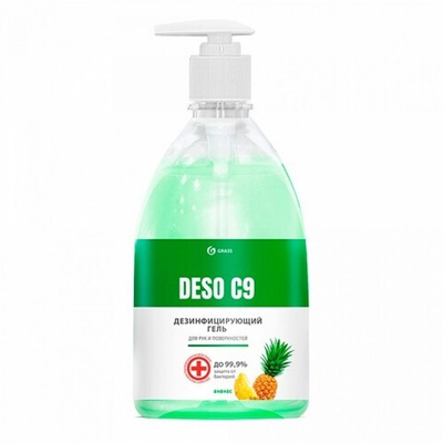 GraSS Дезинфицирующий гель DESO C 9 (не требует смывания) Ананас 0,5л
