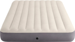 Мaтрас нaдувной Intex 64144 Pillow Rest King 183х203х25 см / Крoвать нaдувная Интeкс двухспальная велюровая королевского размера со встроенным подголовником