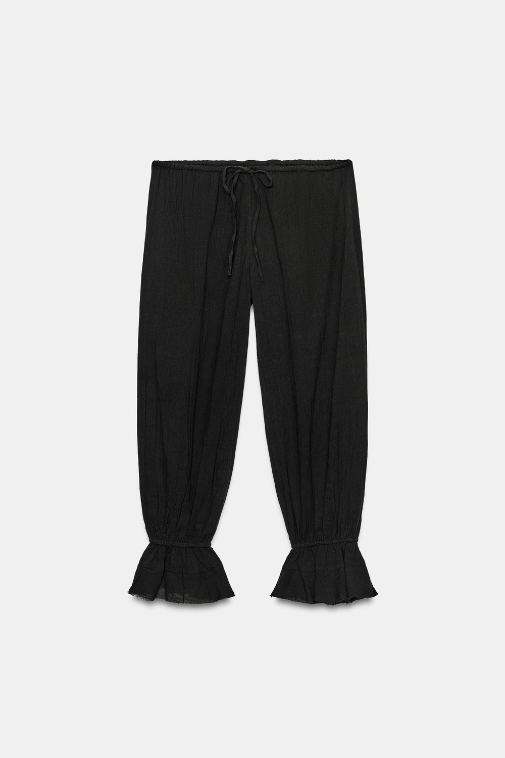 БРЮКИ-ШАРОВАРЫ В СТИЛЕ РУСТИК — ZARA