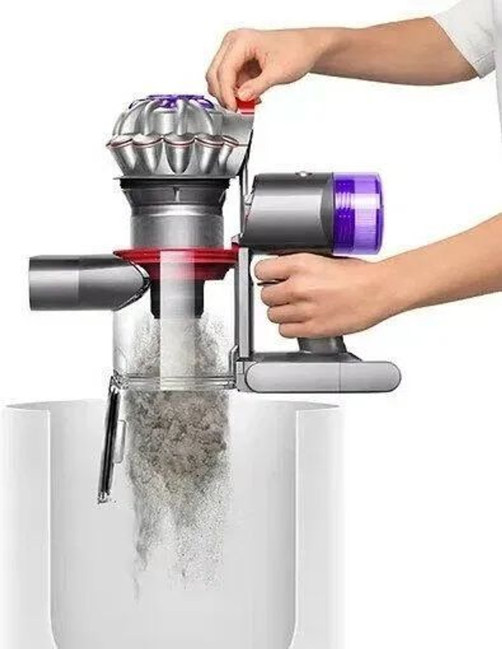 Беспроводной вертикальный пылесос Dyson V8 (SV25), 425Вт, серый/никель