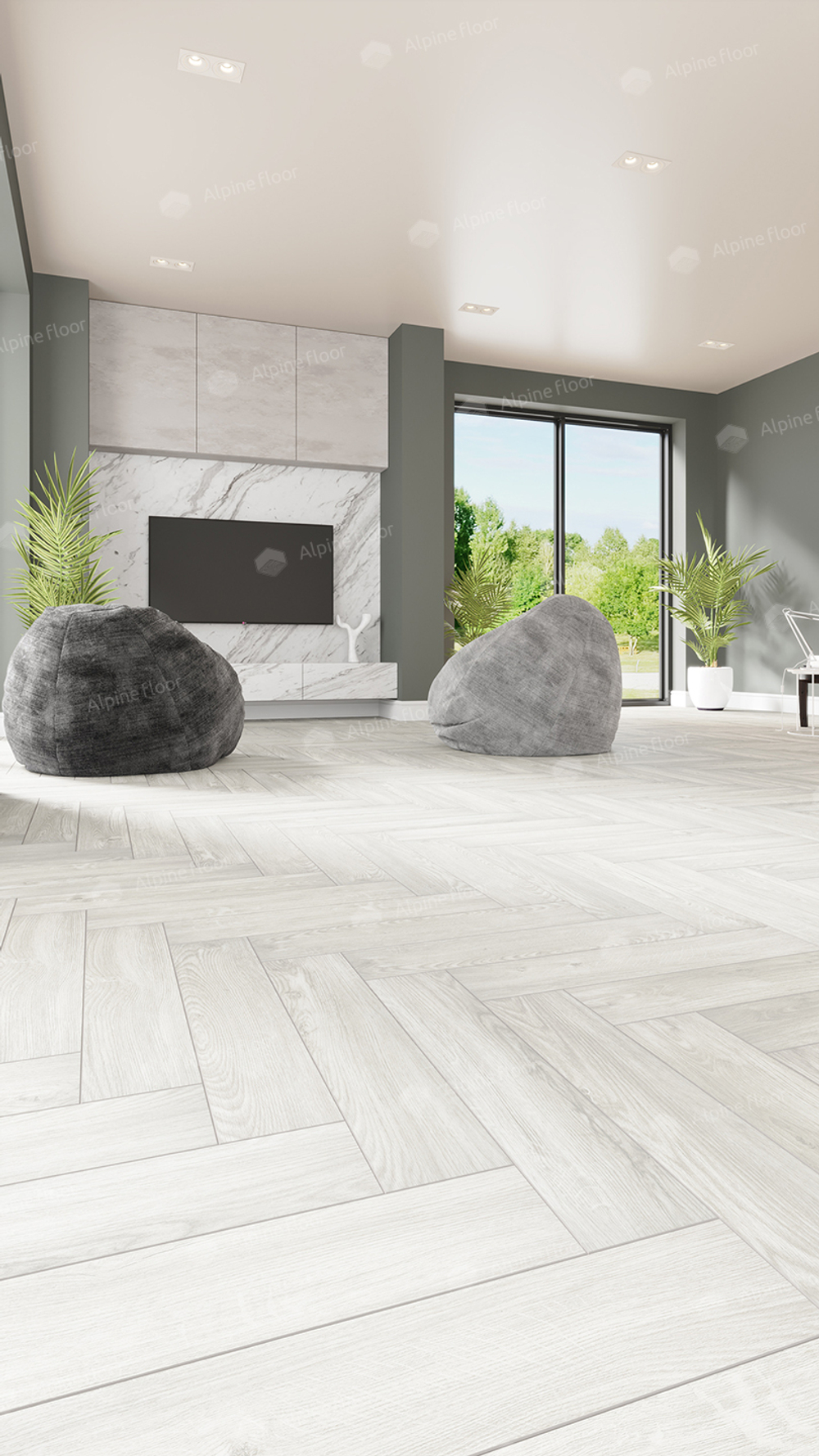 LVT плитка Дуб Арктик ECO 16-4
