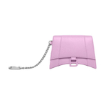 Balenciaga Cow Leather Card Holder Women"s Light Purple