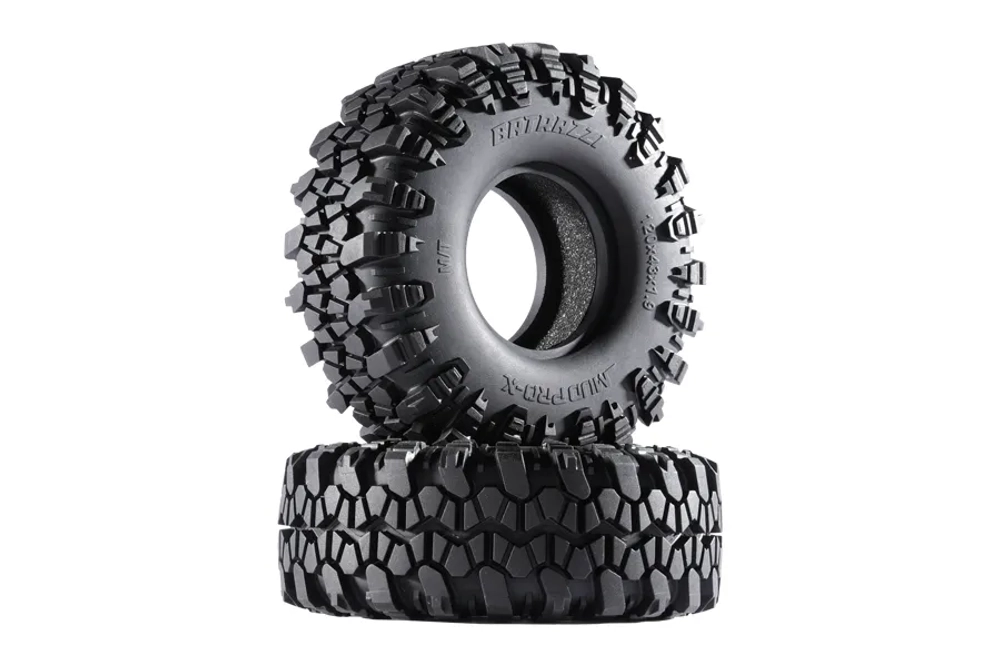 Резина BATRAZZI 120*43mm 1.9” Mud Pro-X M/T Tires (2Шт)