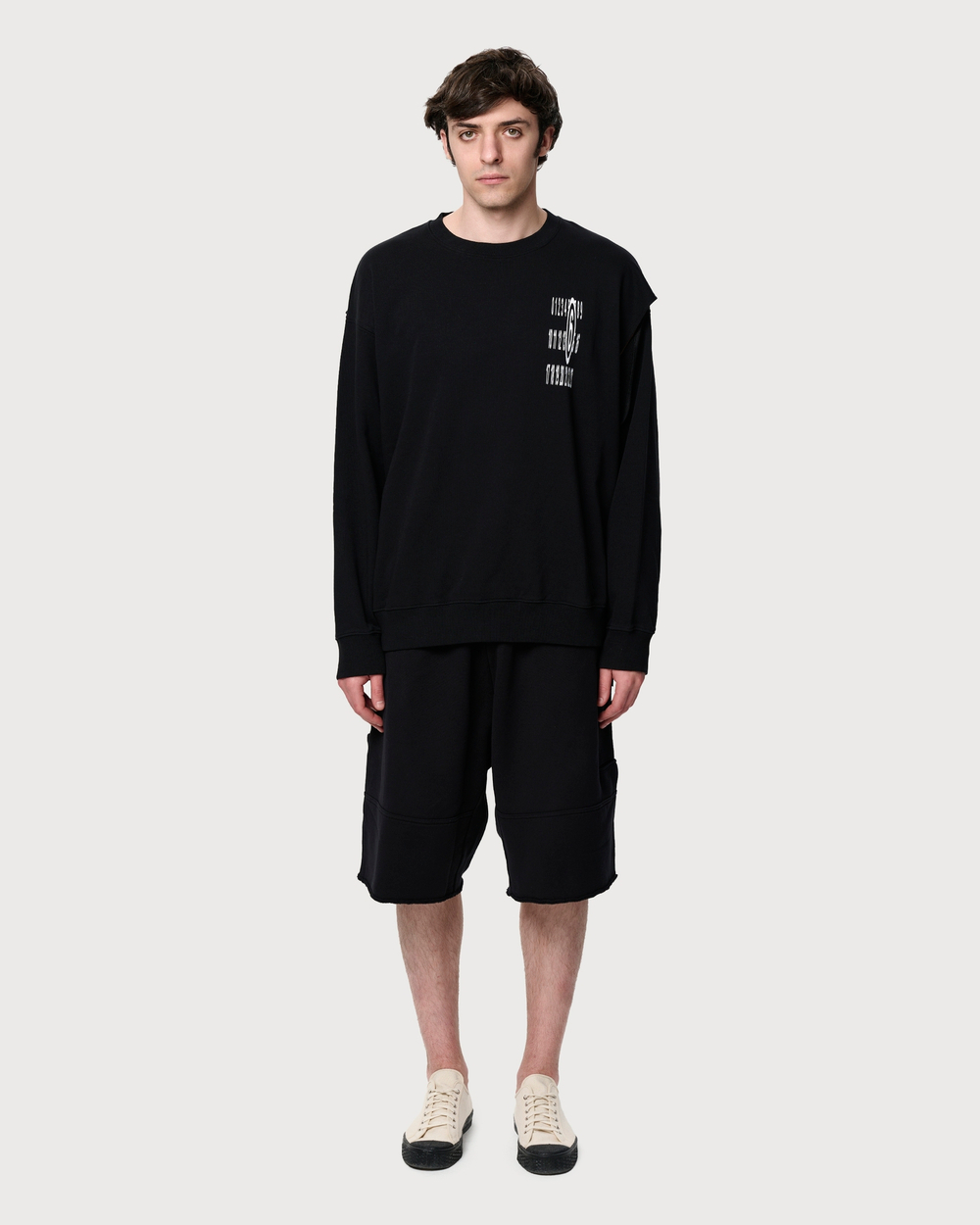 MM6 MAISON MARGIELA ШОРТЫ МУЖСКИЕ УКОРОЧЕННЫЕ ЧЕРНЫЕ