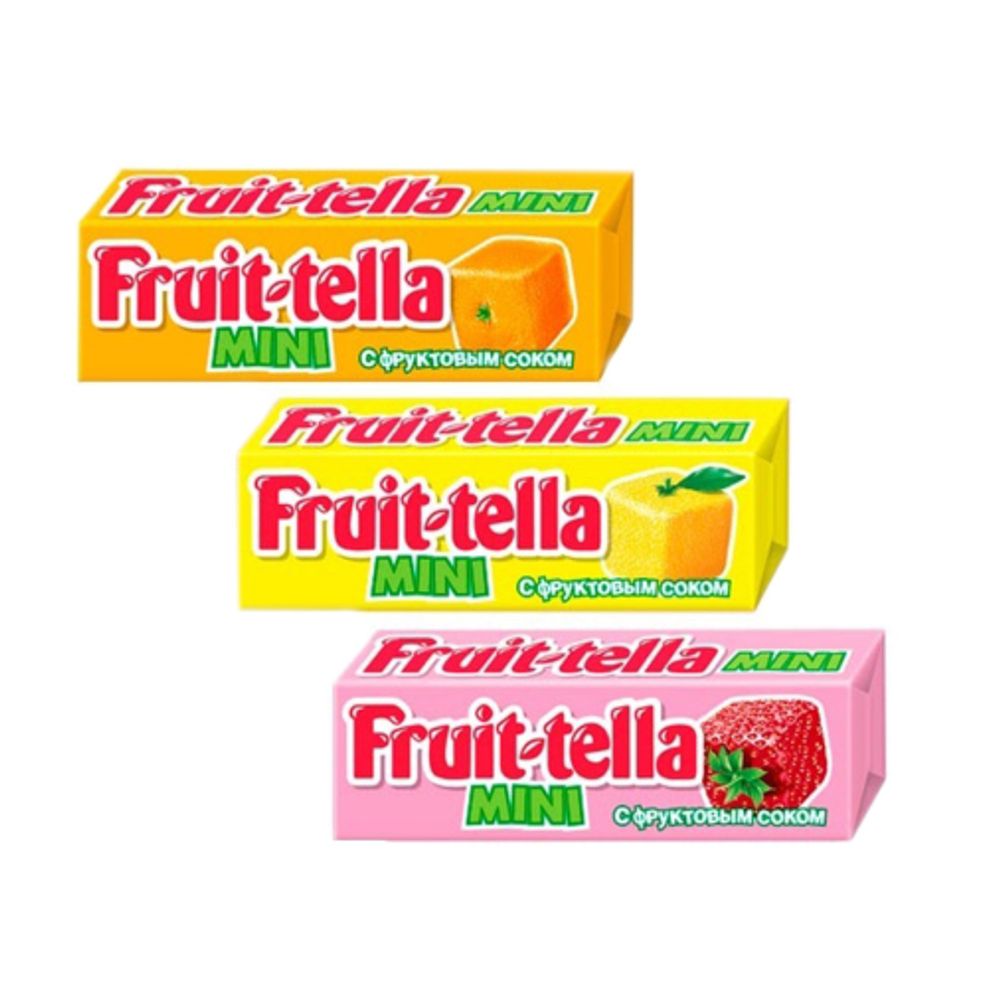 Жеват. конфета "FRUITTELLA" Мини (8 бл * 54 шт * 11 гр)