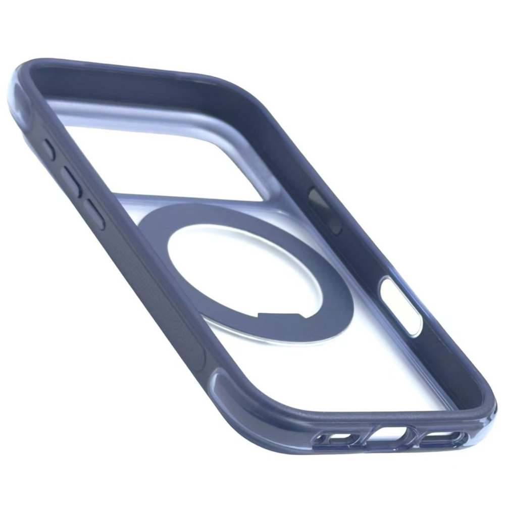 Накладка для i-Phone 17 Pro Keephone Monica Airbag Pro сине-прозрачный