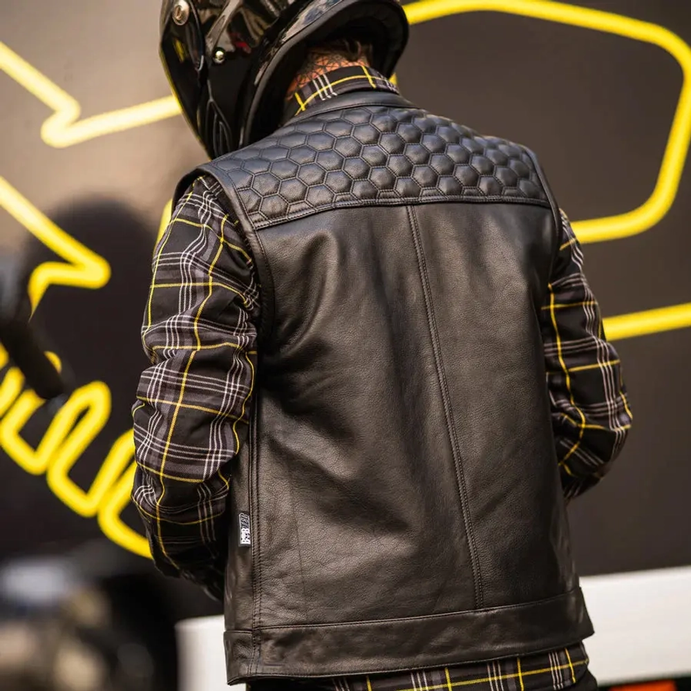 Жилет Reaper Leather Black BOBHEAD