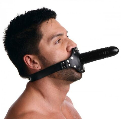Кляп с фаллосом Ride Me Mouth Gag (Цвет: черный)