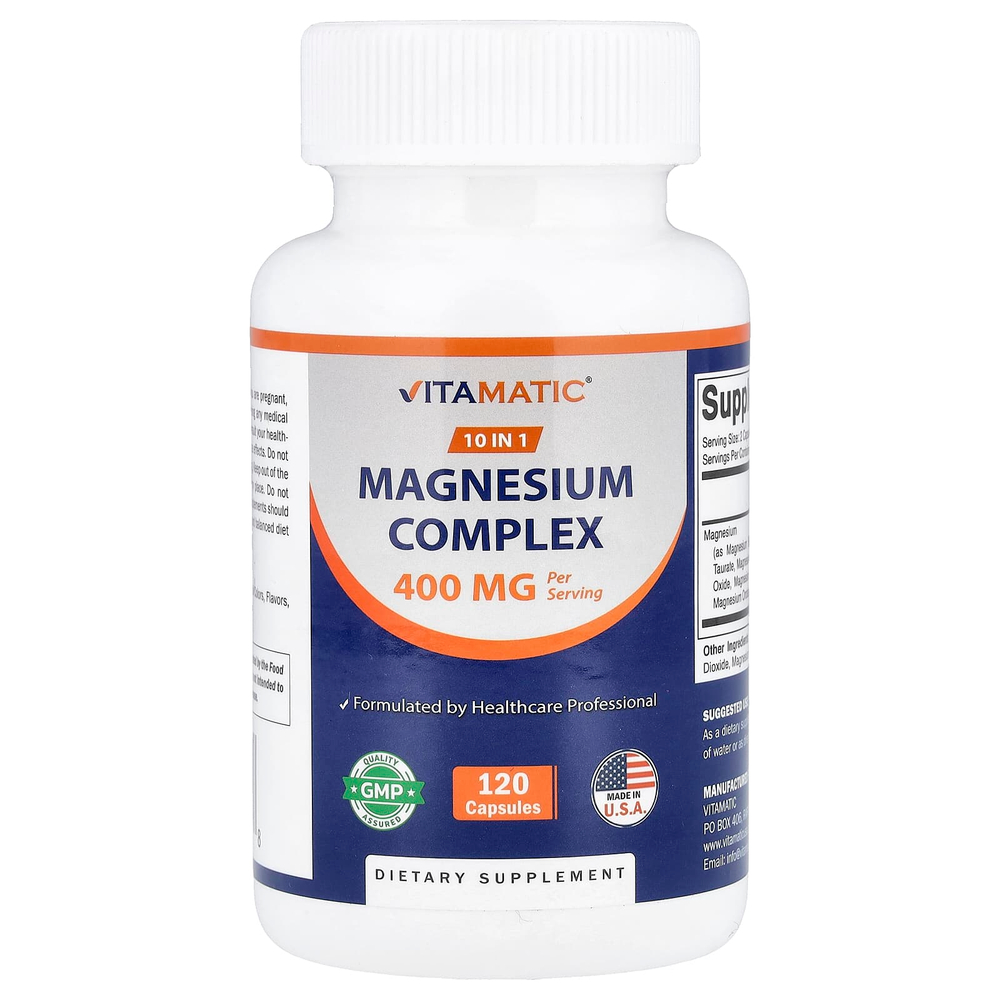 Vitamatic, комплекс магния, 120 капсул