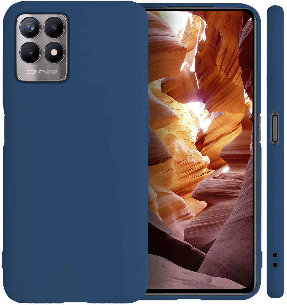 Мягкий Soft Touch чехол из силикона для REALME 8i и NARZO 50 с бархатной подкладкой