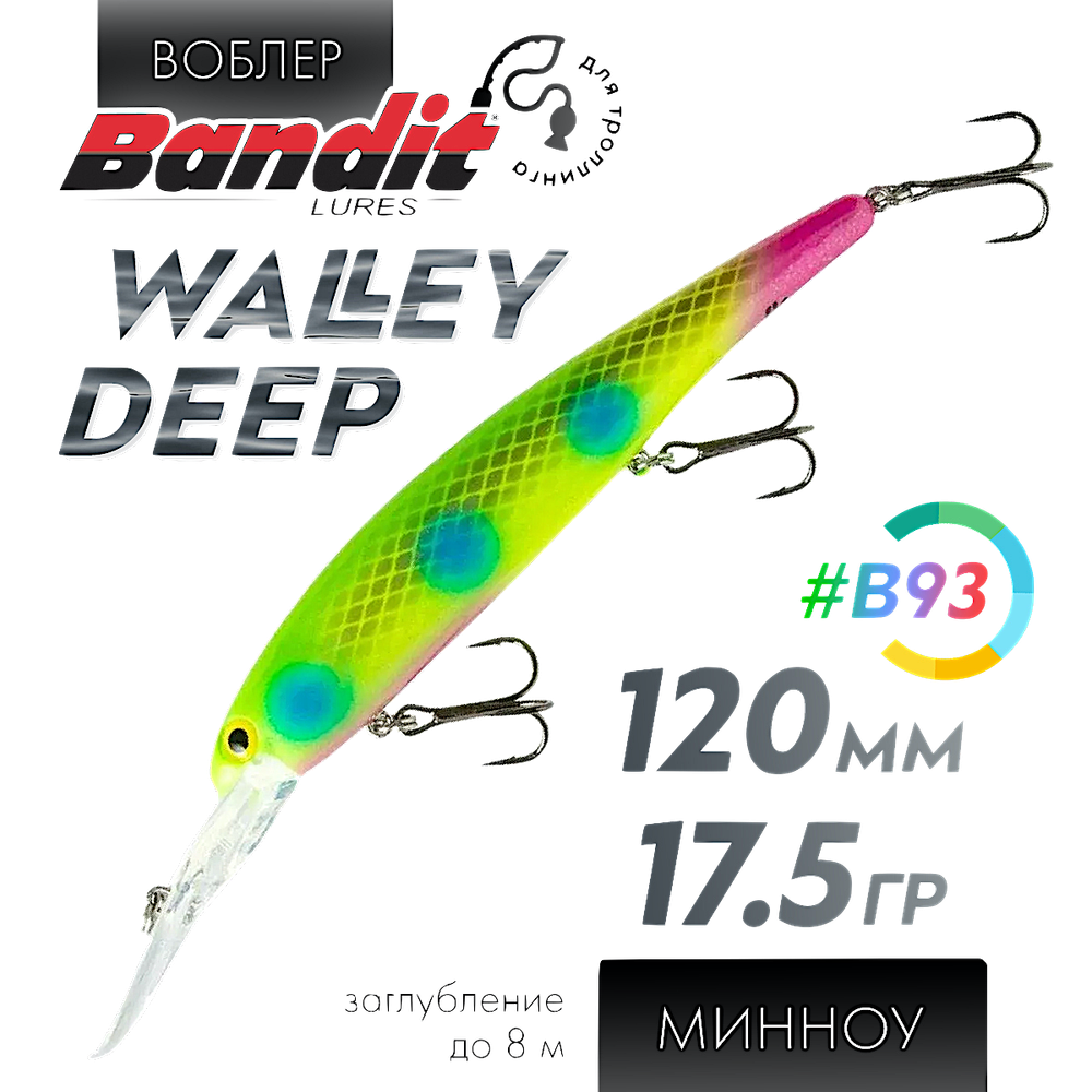 Воблер Bandit Lures Walleye Deep 120мм 17.5г до8.1м BDTWBD2 -