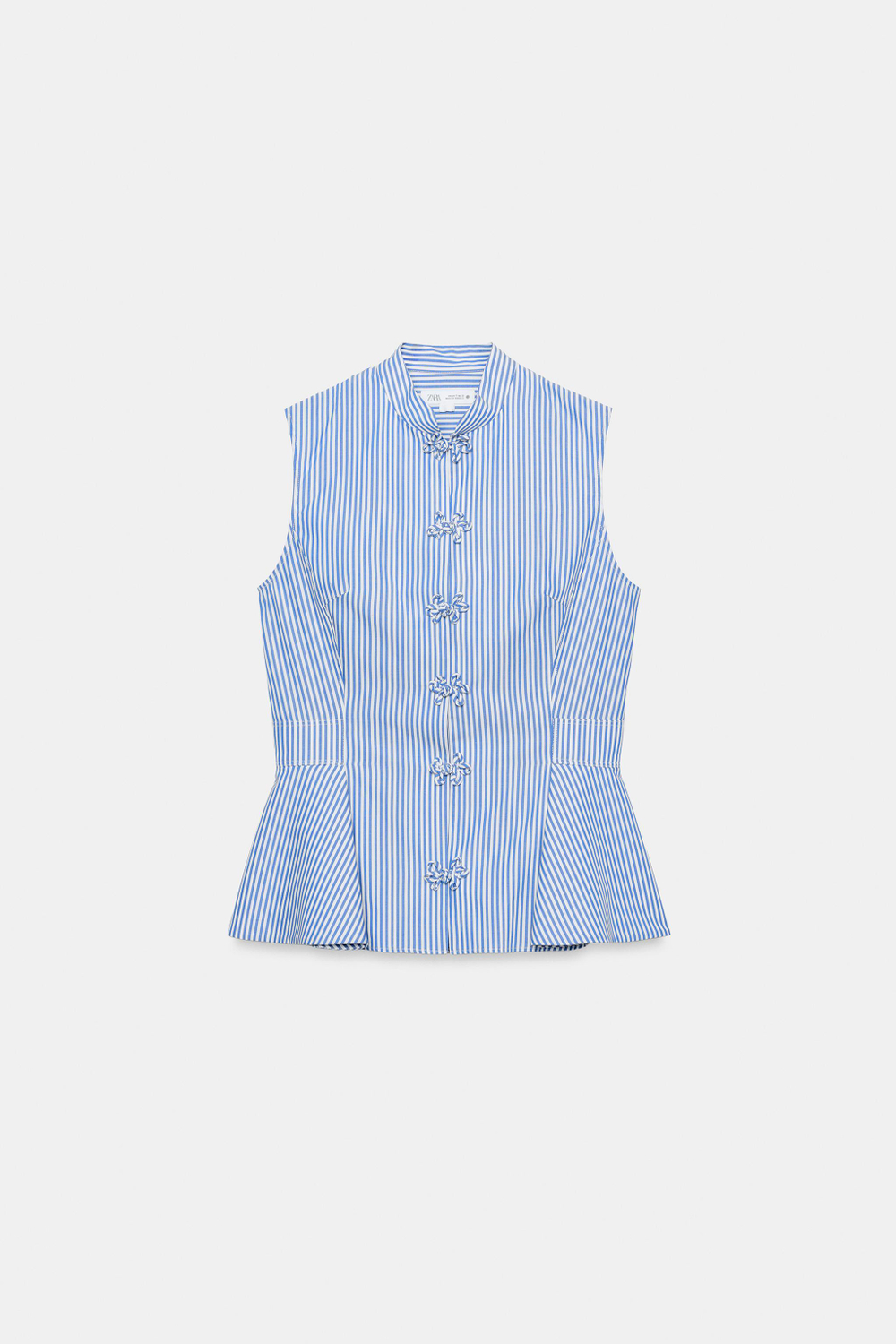 РУБАШКА С БАСКОЙ В ПОЛОСКУ — ZARA