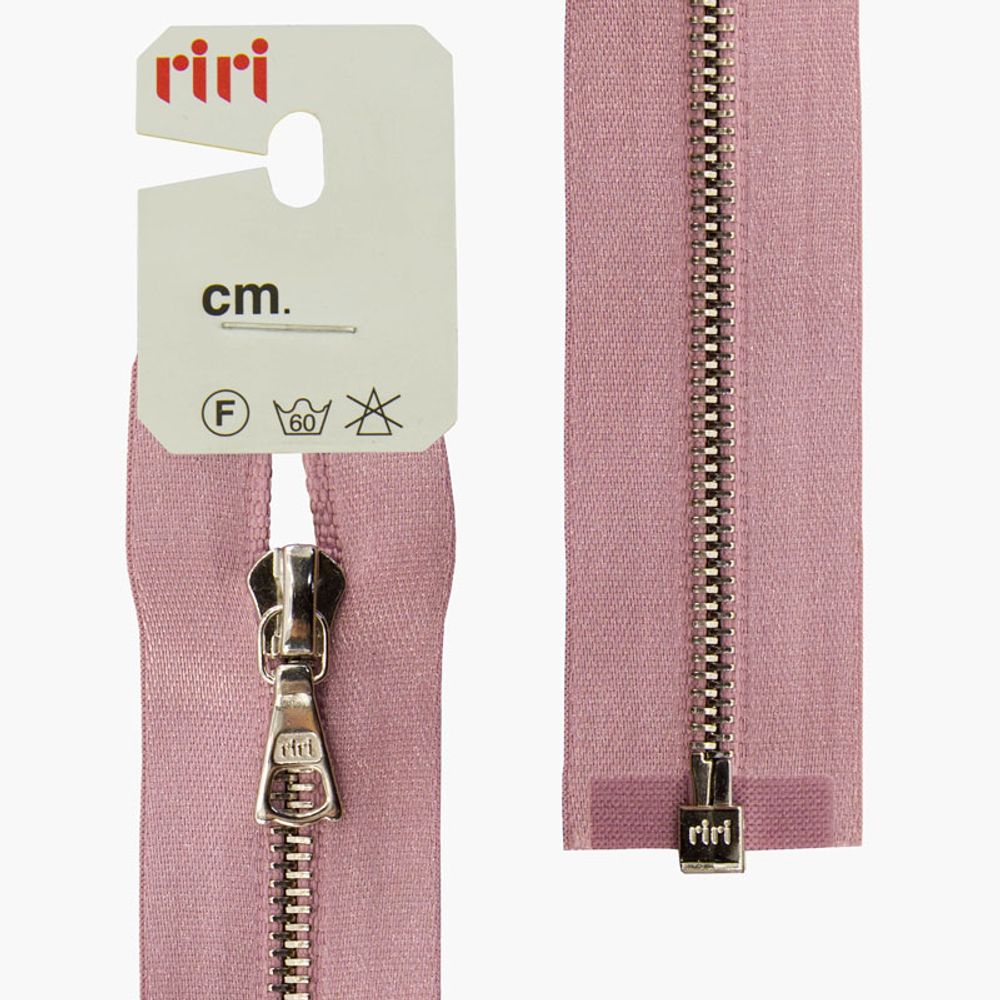 Молния металл RIRI Т4 (4 мм) 1 зам., разъем., 70 см, Ni, атласная тесьма, цв.9413, св.-сиреневый, 1 шт Молния металл RIRI Т4 (4 мм) 1 зам., разъем., 70 см, Ni, атласная тесьма, цв.9413, св.-сиреневый, 1 шт