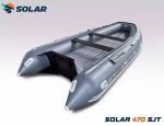 Лодка надувная моторная solar-470 super jet tunnel