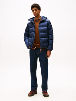 Куртка утепленная мужская TOMMY JEANS TJM HOODED LOGO PUFF