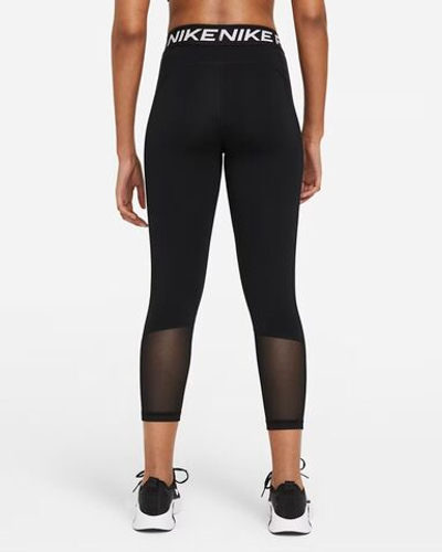 Nike Pro Женские укороченные леггинсы с вставками из сетки - NIKE