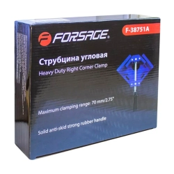 Струбцина винтовая угловая (1 зажим, max захват-70мм) Forsage F-38751A