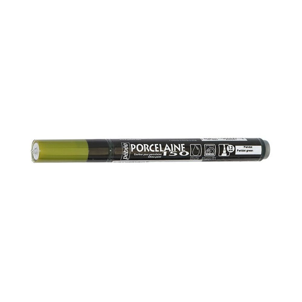 Маркер по керамике Porcelaine 150 1.2 мм, перо круглое, 6 шт, 020006 хризолит, Pebeo