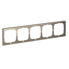 Рамка пластиковая на 5 постов универсальная Systeme Electric ArtGallery Шампань GAL000505
