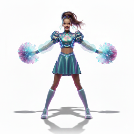 Metallic Cheerleading Costume