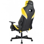 Кресло игровое Knight Thunder 5X черный/желтый эко.кожа крестов. металл