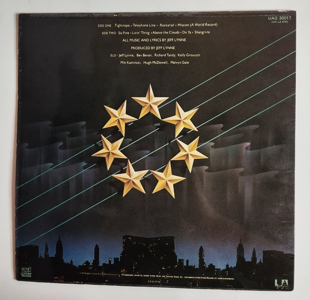 Винтажная виниловая пластинка LP Electric Light Orchestra A New World Record (UK 1976)