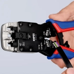Инструмент для опрессовки штекеров типа Western чернёные 200 мм Knipex 97 51 12 SB