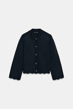 КАРДИГАН С ВОЛНИСТЫМ КРАЕМ — ZARA