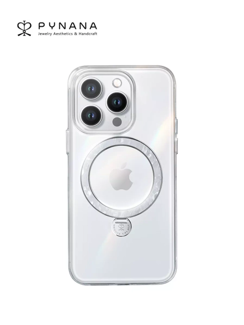 Чехол PYNANA для iPhone 15 PRO перламутр Magsafe