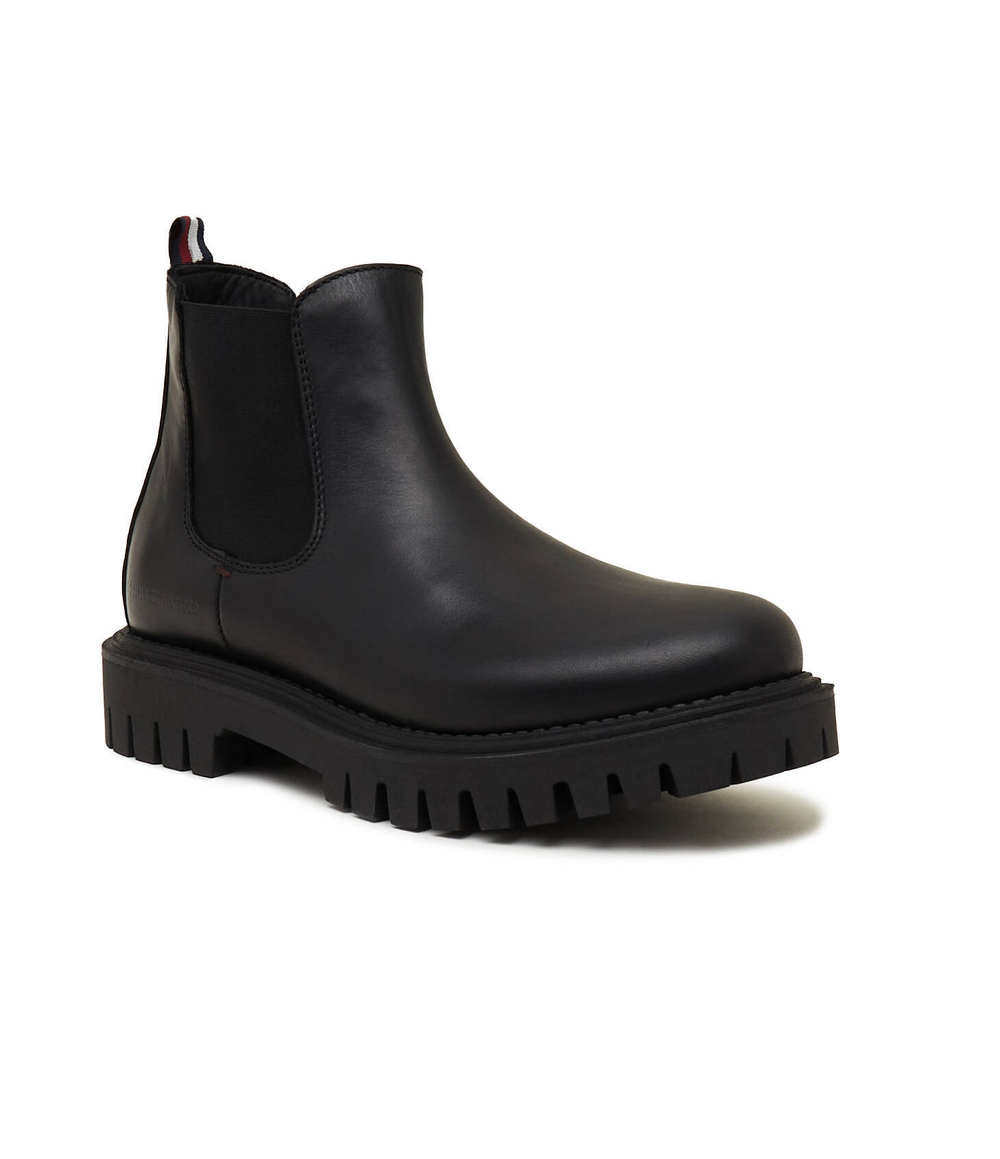 Кожаные челси premium casual chunky Tommy Hilfiger - черный(FM0FM04755)
