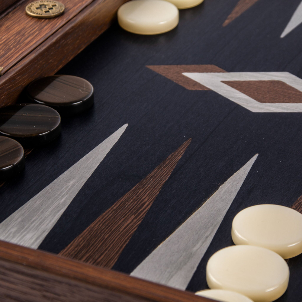 Нарды BACKGAMMON Нарды с боковыми стойками Manopoulos Коричневый