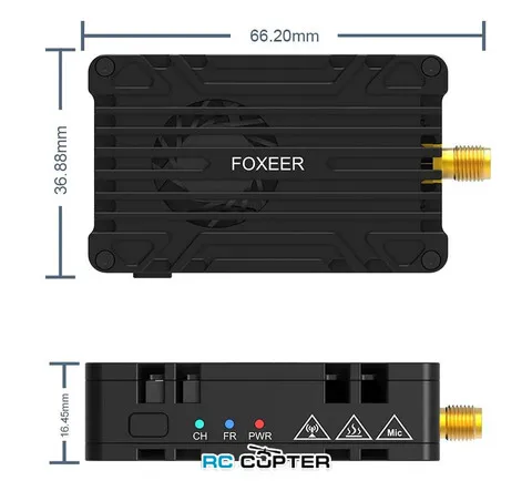Видеопередатчик FPV Foxeer 4.9G~6G Reaper Infinity V2 10W 80CH VTx (MR1880)