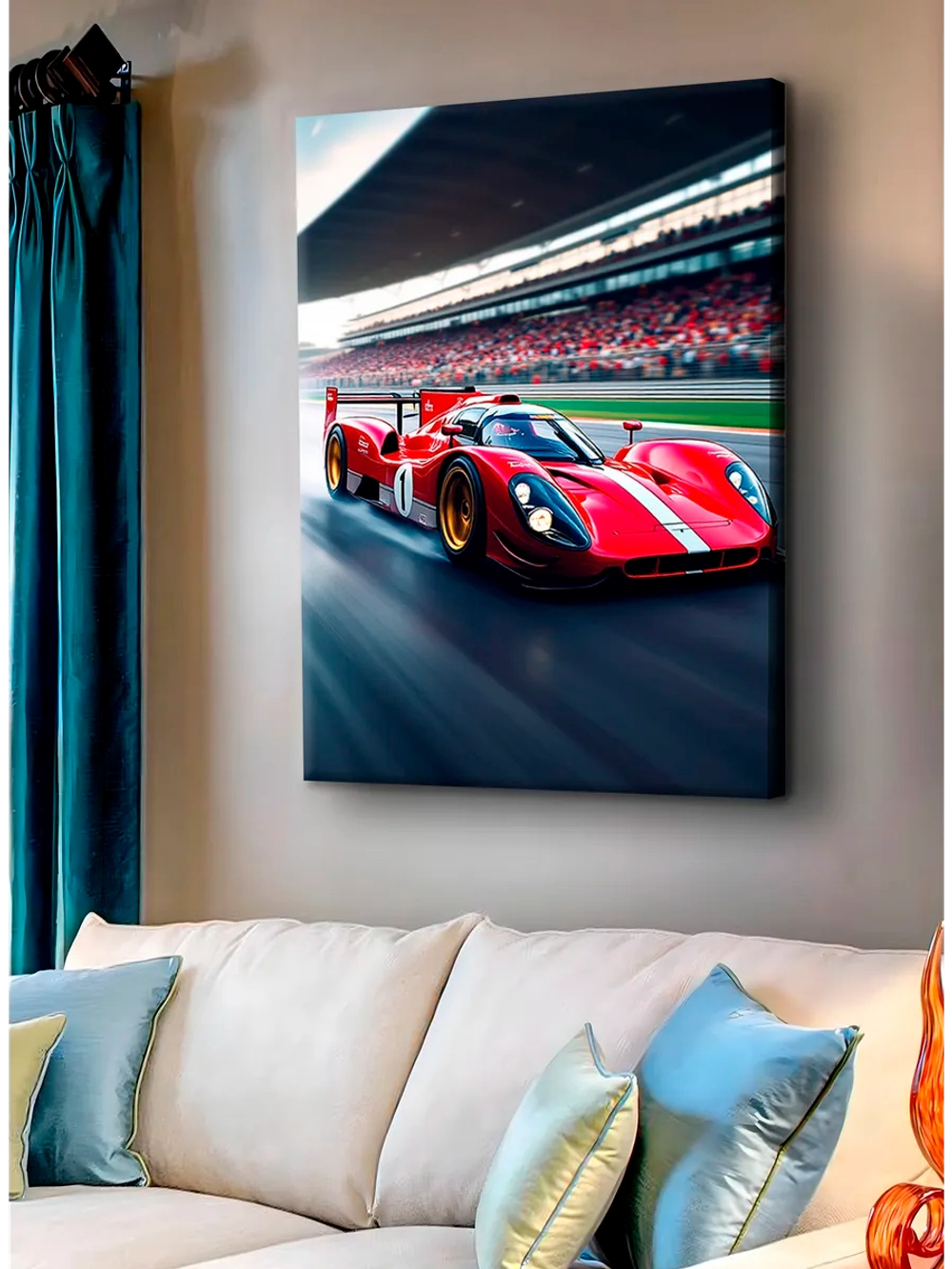 Картина "Ferrari P", для интерьера 50х70см 1шт.