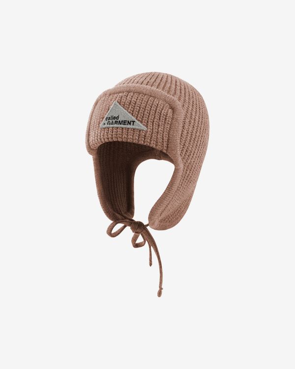 Шапка Mountain Earflap Beanie светло-коричневая - фото 1