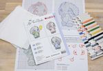 Набор для вышивания нитками Luca-S, Моя первая вышивка 7х7,5 см