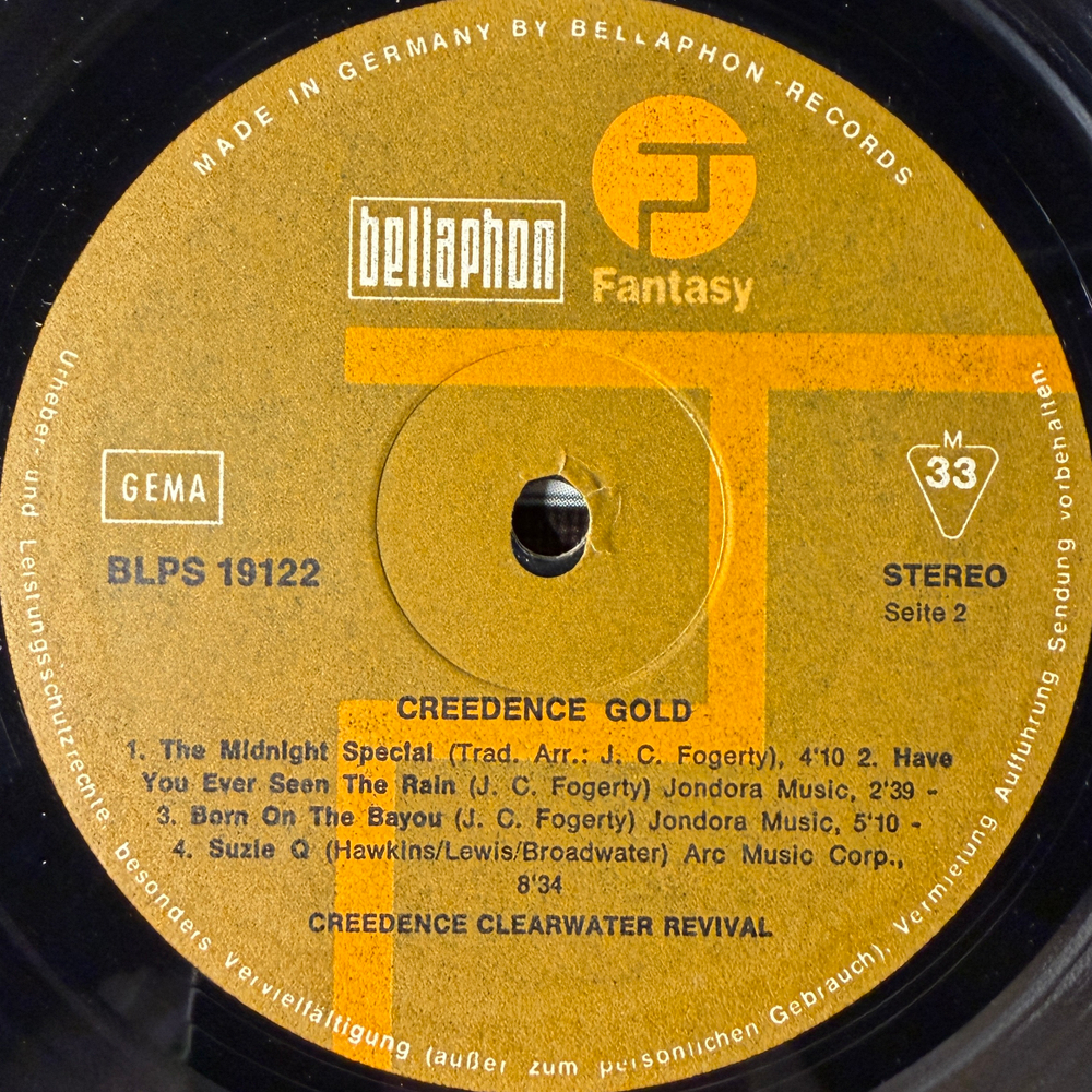 Creedence Clearwater Revival ‎– Creedence Gold (Германия 1972г.)