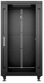Шкаф напольный 19", 22U Cabeus SH-05C-22U60/80-BK