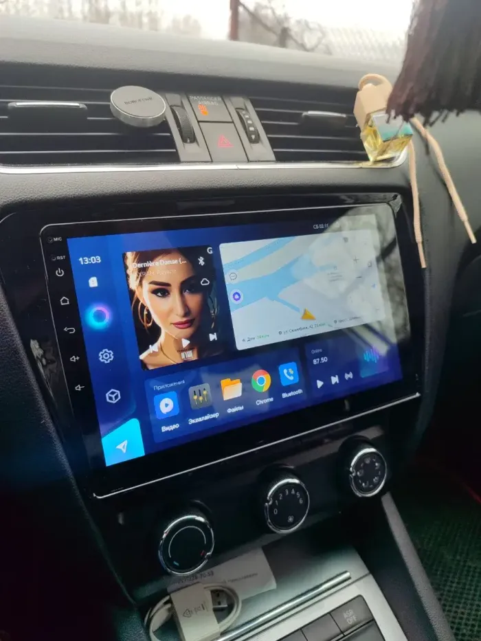 Магнитола для Skoda Octavia A7 2013-2020 - Parafar PF993LUX1RN2K на Android 13, Быстрая, QLED+2K, CarPlay, 4G SIM-слот