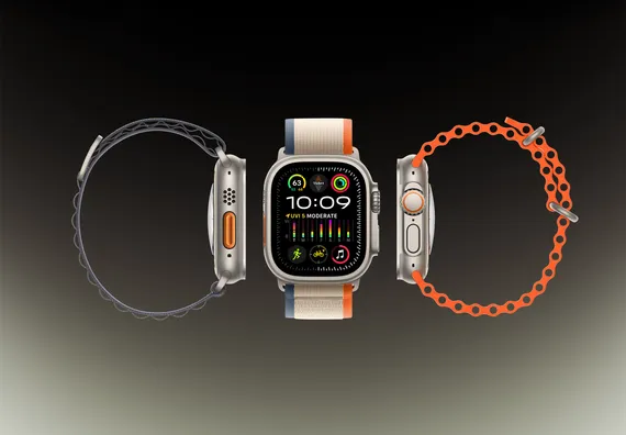 Часы Apple Watch Ultra 2 GPS + Cellular 49 мм, титановый корпус, ремешок Alpine Оливкового цвета,размер L