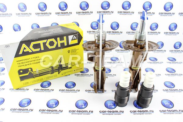 Стойки передние "Астон" на Лада Веста, Веста SW, с занижением -50, -70