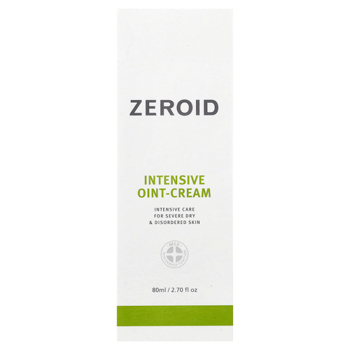 Zeroid, интенсивный мазь-крем, для сильной сухой и поврежденной кожи, 80 мл (2,7 жидк. унции)